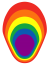 Colorful Bloom's Taxonomy graphic without text labels