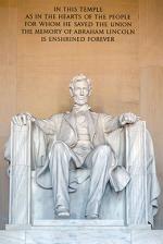 A photograph of the Lincoln Memorial.