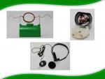 Image of world's simplest motor, cross-section of small hobby motor, and headphones